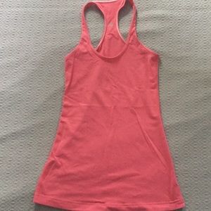 Lululemon cool racerback tank in coral